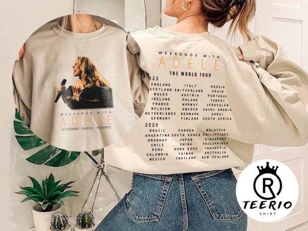 Weekends With Adele The World Tour 2023-2024 Shirt