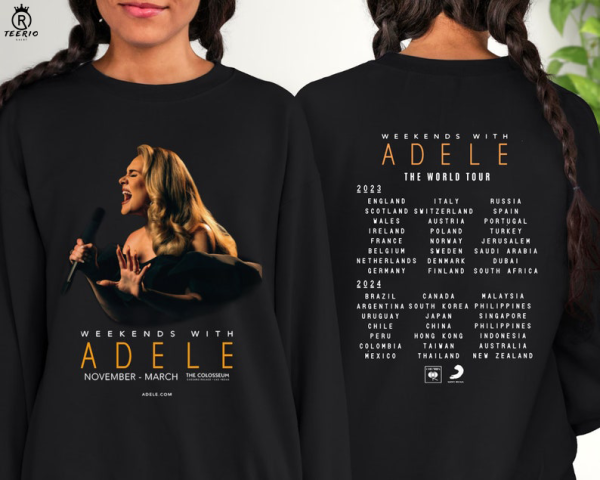 Weekends With Adele The World Tour 2023-2024 Merch Shirt