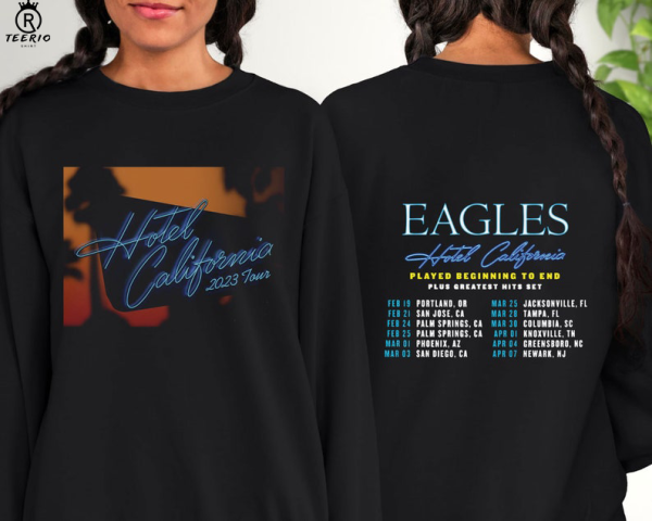 Eagles Hotel California Tour 2023 Shirt