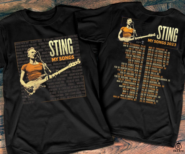 STING MY SONGS 2023 World Tour T-Shirt