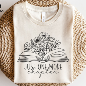 Book with flowers svg Shirt