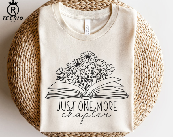 Book with flowers svg Shirt