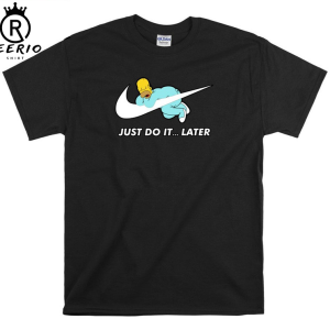 The Simpsons Just Do It Later T shirt