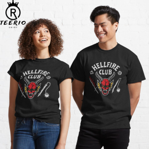 Stranger Things 4 Hellfire Club Skull & Weapons T-shirt