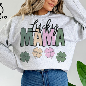 Lucky Mama St. Patrick’s PNG Sublimation Design Shirt