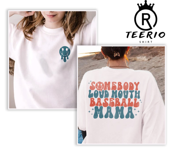 Somebody’s Loud Mouth Baseball Mama Sweatshirt