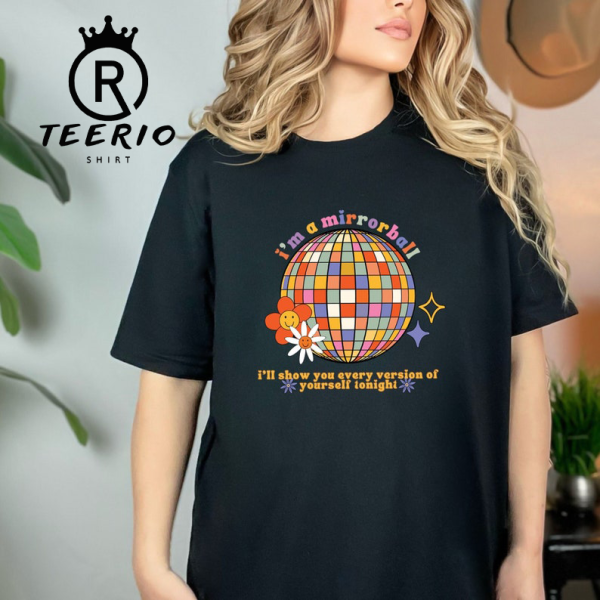 mirrorball taylor swift folklore t-shirt