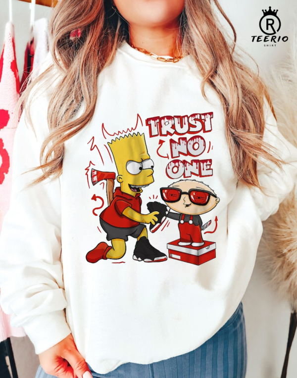 Stewie Trust No One Unisex Sneaker Shirt