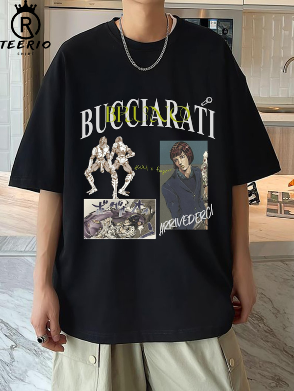 Bruno Bucciarati Sticky Fingers Graphic Art – Jojo’s Bizarre Adventure T-shirt