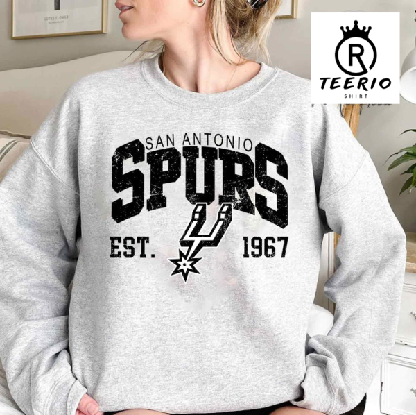 Retro Vintage San Antonio Basketball Crewneck Sweatshirt