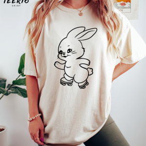 Rolling Skate Rabbit Gift,NewJeans Kpop SHirt