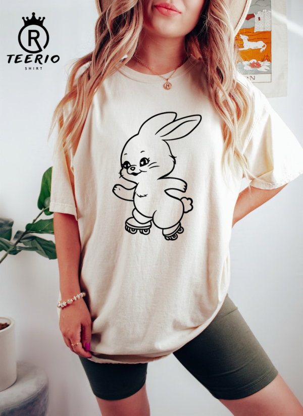 Rolling Skate Rabbit Gift,NewJeans Kpop SHirt