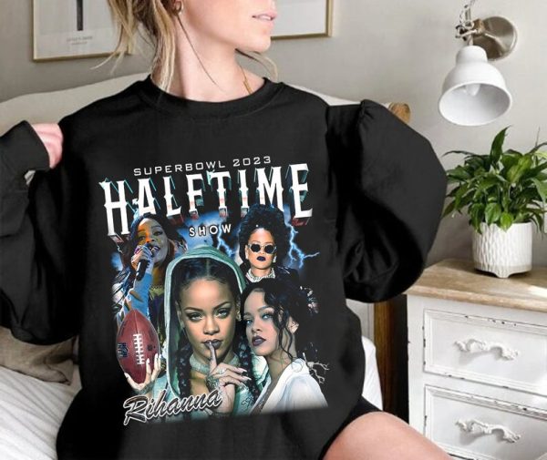 Rihanna Super Bowl Half Time 90s Vintage T-shirt