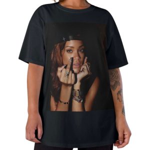 Rihanna Football T Shirt