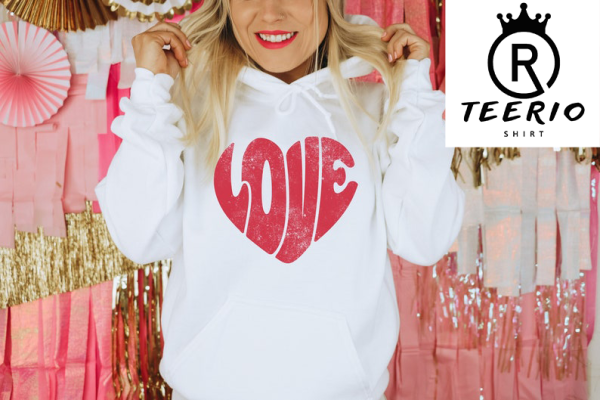 Retro Love Heart Valentines Day Shirt