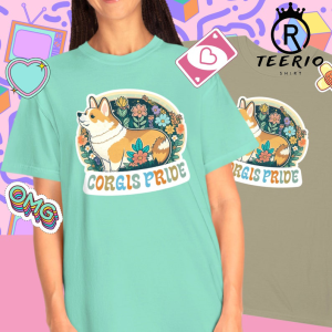 Corgi Flower Lover T-shirt