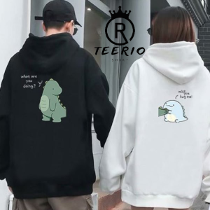 Dinosaur Print Couple Sweatshirt Hoodie