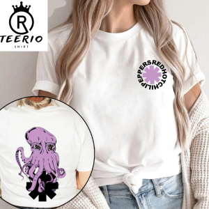 Red Hot Chili Peppers Logo And Octopus Shirt