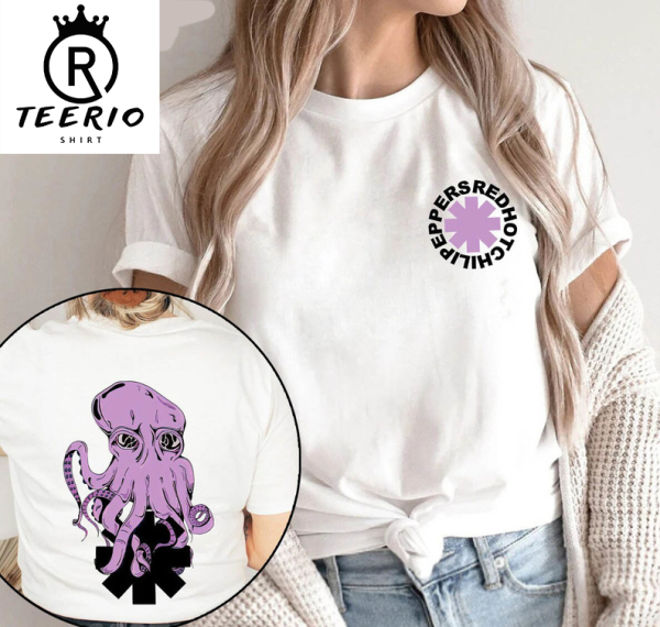 Red Hot Chili Peppers Logo And Octopus Shirt