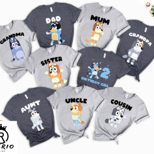 Personalized Bluey Family Shirt