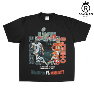 2023 SUPERBOWL LVII 57 – Chiefs vs Eagles VINTAGE Style T-Shirt