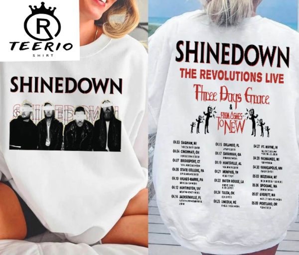 Shinedown Band The Revolutions Live 2023 Shirt