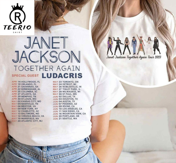 Janet Jackson Together Again Tour 2023 Shirt