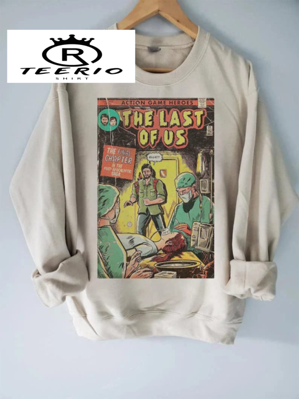 The Last of Us – Ending comic cover fan art Poster vintage Shirt, Sweatshirt, hoodie, The Last of Us Style Comic Tees, Gaming shirt