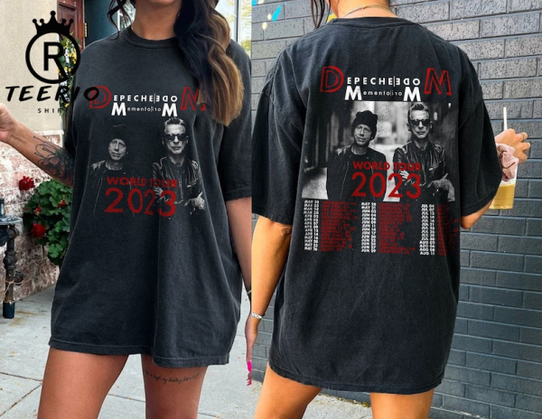 Depeche Mode Memento Mori World Tour 2023 Shirt, 2023 Rock Tour Tshirt, Depeche Mode Tour Merch, Gifts For Fans, Unisex Oversized