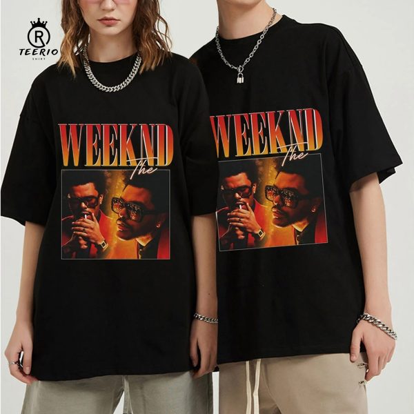 The Weeknd Vintage Unisex Black T-Shirt