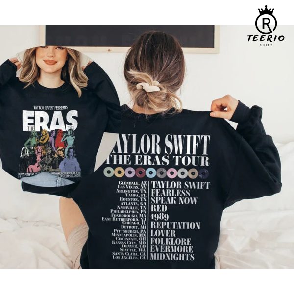 Vintage The Eras Tour Vintage Shirt, 2 Side Taylor’s Version T-Shirt, The Eras Tour 2023 Shirt, Swiftie Fan, Taylor The Eras Tour Shirt