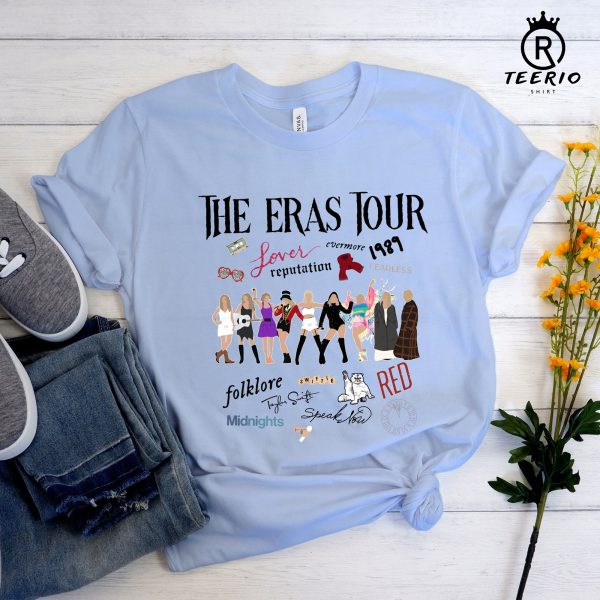 The Eras Tour Shirt, Taylor Swift Lover Shirt, Folklore Evermore Shirt, Midnights Concert Shirt, Swiftie Shirt, Swiftie Gift for Fan Shirt