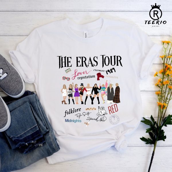 The Eras Tour Shirt, Taylor Swift Lover Shirt, Folklore Evermore Shirt, Midnights Concert Shirt, Swiftie Shirt, Swiftie Gift for Fan Shirt