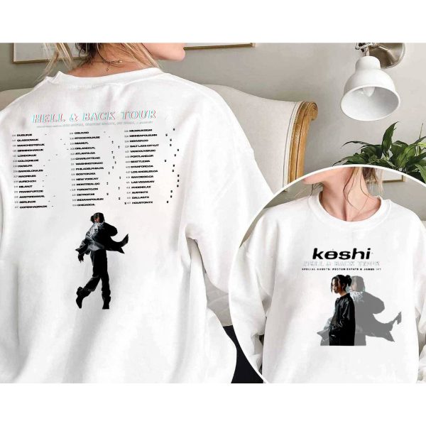 Keshi World Tour 2023 2 Side Shirt, Keshi Hell Heaven Tour Sweater, Keshi Hell Heaven World Tour 2023 Shirt, Hell Heaven Hoodie, Fan Gift Shirt