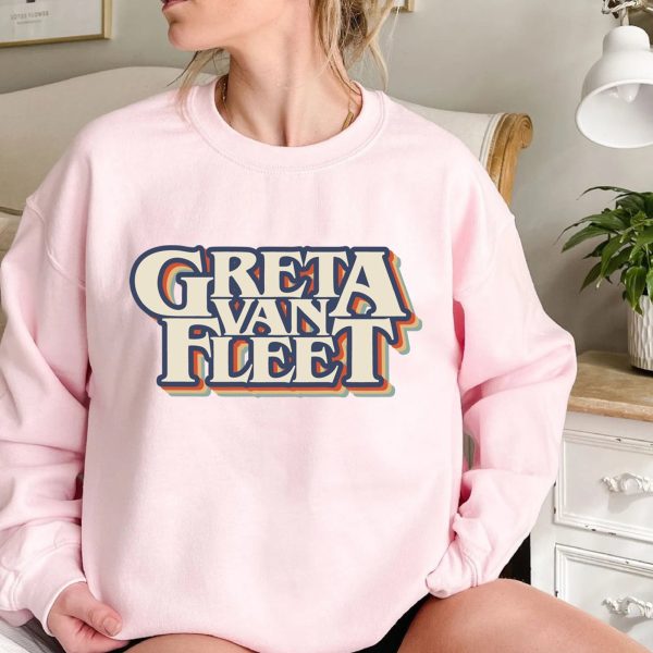 Greta Van Fleet Sweatshirt, Retro Greta Van Fleet Shirt, Greta Van Fleet Merch, Greta Van Fleet Hoodie, Dream In Gold Tour 2023 Sweatshirt Shirt