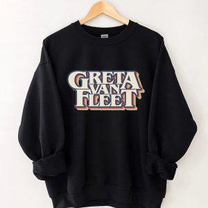 Greta Van Fleet Sweatshirt, Retro Greta Van Fleet Shirt, Greta Van Fleet Merch, Greta Van Fleet Hoodie, Dream In Gold Tour 2023 Sweatshirt Shirt