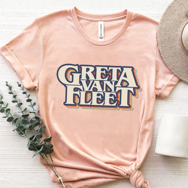 Greta Van Fleet Sweatshirt, Retro Greta Van Fleet Shirt, Greta Van Fleet Merch, Greta Van Fleet Hoodie, Dream In Gold Tour 2023 Sweatshirt Shirt