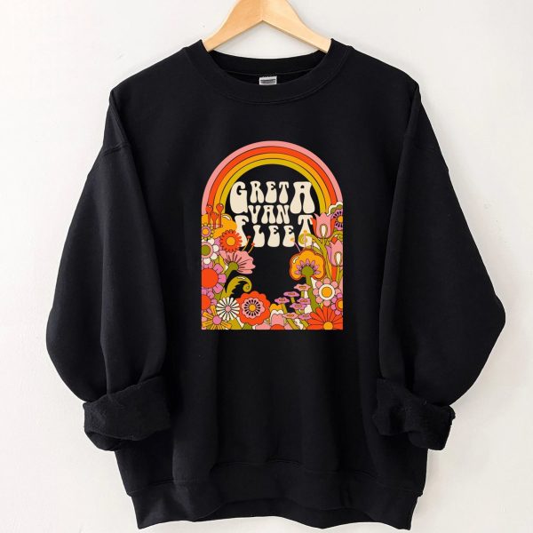 Greta Van Fleet Sweatshirt, Retro Greta Van Fleet Shirt, Greta Van Fleet Merch, Greta Van Fleet Hoodie, Dream In Gold Tour 2023 Sweatshirt Shirt