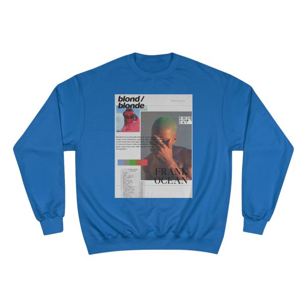 Frank Ocean Blonde/Blond Champion Sweatshirt Shirt