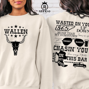 Wallen Western Double Sided Crewneck Sweatshirt