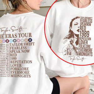 The Eras Tour Date 2-Sided Shirt