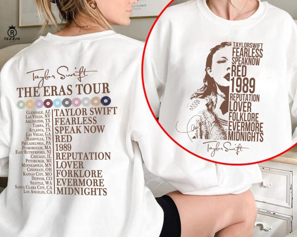 The Eras Tour Date 2-Sided Shirt