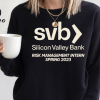 Silicon Valley Bank SVB Risk Management Department Crewneck T-Shirt