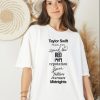 Taylor Swift Tee, Taylor Swift Shirt, Shirt for T Swift Fans, Concert Tee, Taylor Swift Concert Tee, Taylor Swift Lover Albums Shirt