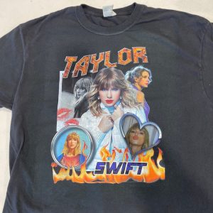 Taylor Homage Shirt Swiftie Vintage 90s Style Bootleg Rap Tee; shirt