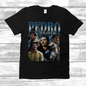 Pedro Pascal T-shirt- 90s Inspired Vintage Shirt, Bootleg Actor Shirt Fan Gift-Gift for Her for Him-Movie Lover Shirt