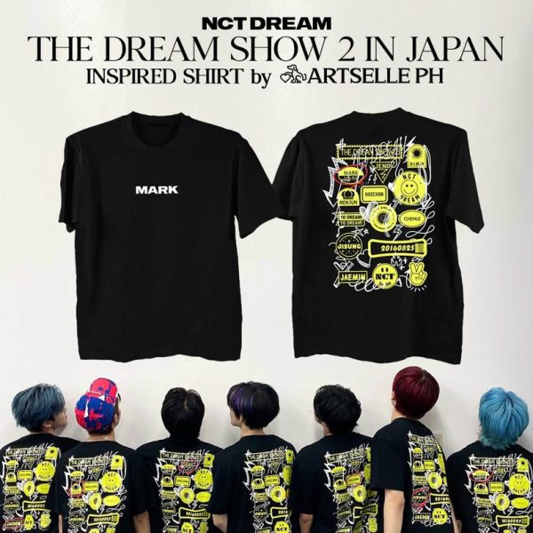 NCT Dream Shirt TDS2 T Shirt The Dream Show 2 T-Shirt in Japan Black Version Inspired KPOP Concert Tee