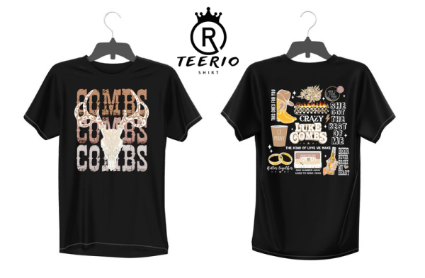 Combs Bullhead Shirt 2 Side, Country Music Shirt, Luke Combs World Tour 2022, Cowboy Combs, Luke Combs Fan, Cowgirl Tee