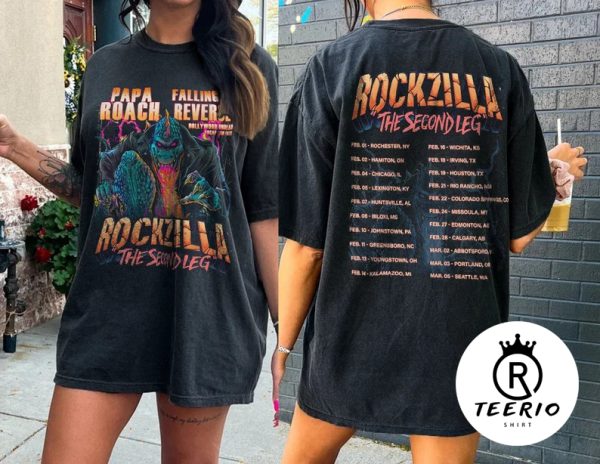 Rockzilla The Second Leg Tour 2023 Shirt