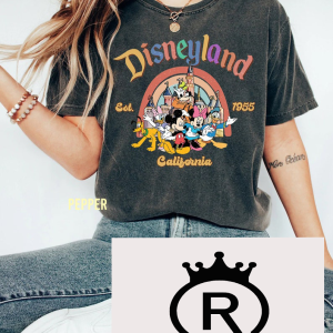 Vintage Disneyland Est 1955 California Comfort Shirt, Disneyland 1955 Shirt, Mickey And Friends, Vintage Disneyland Shirt, Disney’s Gift